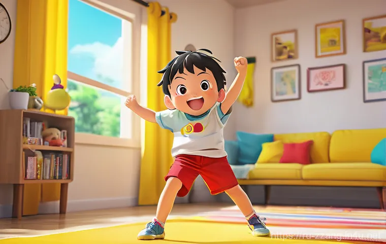 짱구와 관련된 밈과 유행어 - A cheerful and mischievous 5-year-old Shin-chan, wearing his iconic red t-shirt and yellow shorts, s...