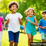 Home 20 짱구의 반 친구 카스카베 방범대 멤버 - A vibrant group of diverse children playing together outdoors in a sunny park setting, each child sh...