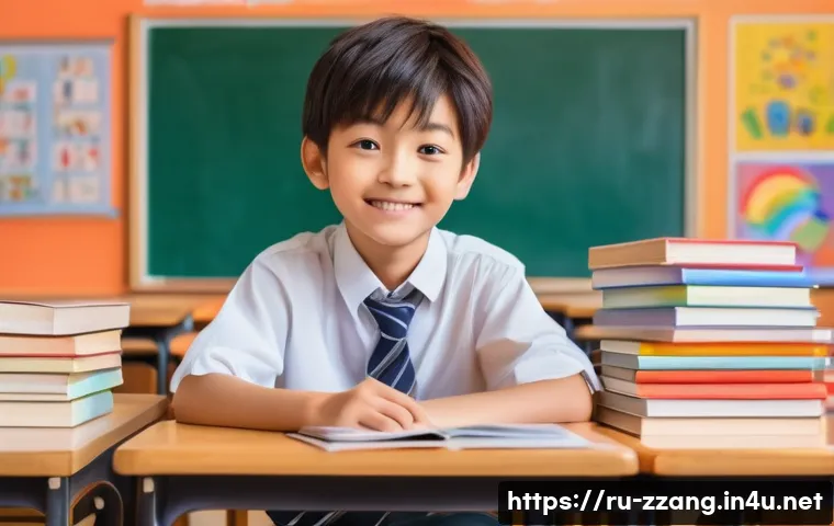 짱구 논란의 중심 에피소드 - A detailed scene showing a young boy resembling a Japanese anime character in a classroom setting, w...